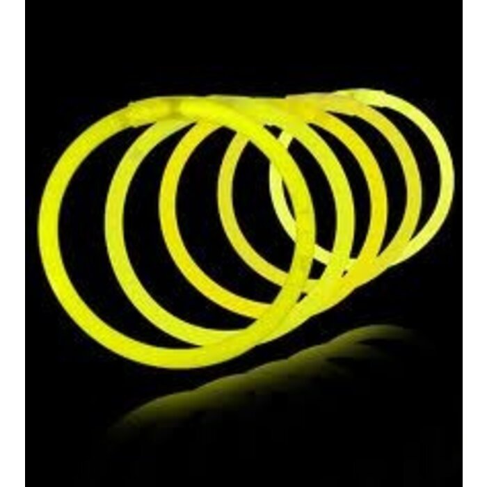 Breaklight.be Yellow glow bracelets