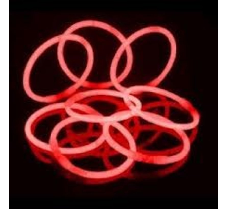 Rode glow armbanden