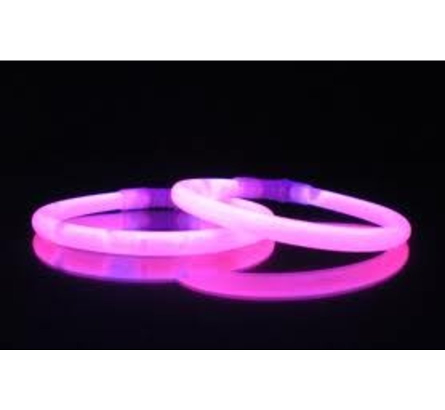 Roze glow armbanden