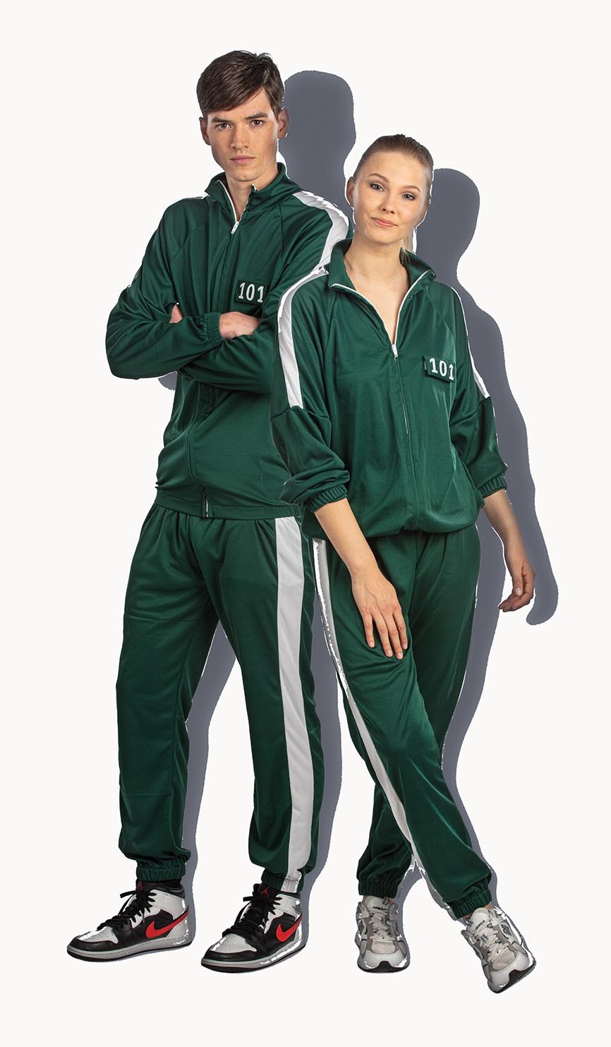 Partyline Squid Game Player Training Suit - Green Training with Squid Game Participant Number