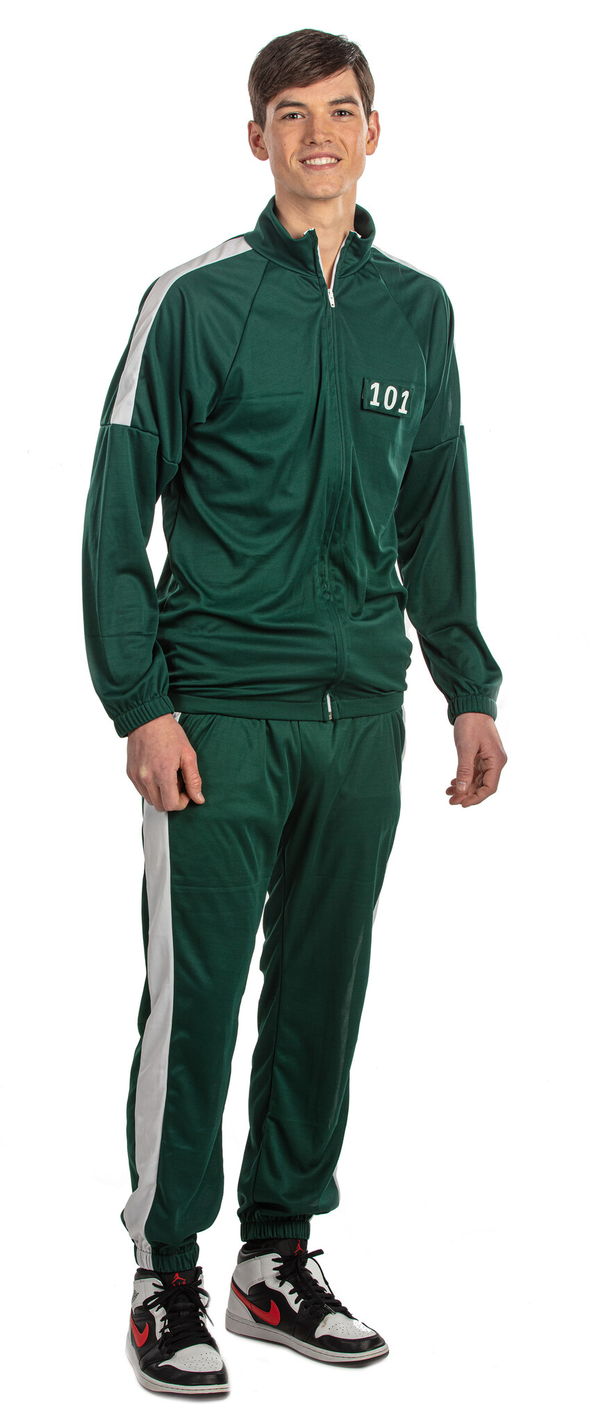 Partyline Squid Game Player Training Suit - Green Training with Squid Game Participant Number