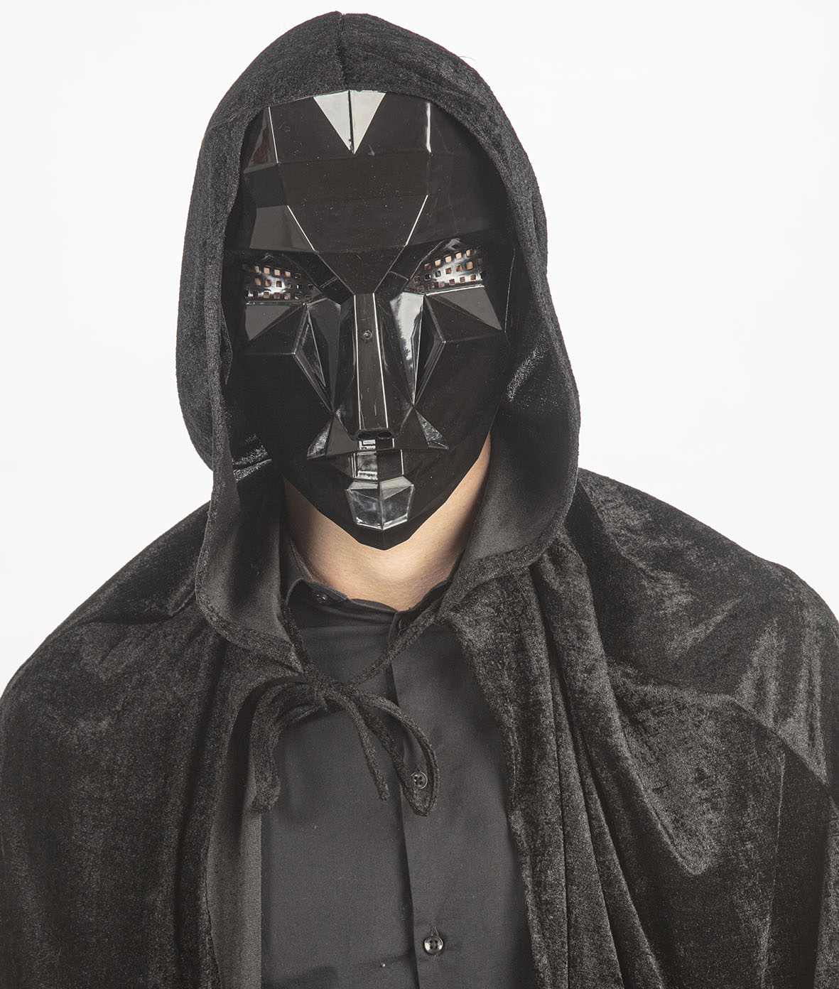 Partyline Masque Frontman Squid Game - Masque noir abordable avec élastique