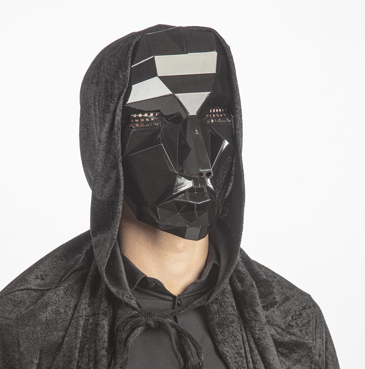 Partyline Masque Frontman Squid Game - Masque noir abordable avec élastique