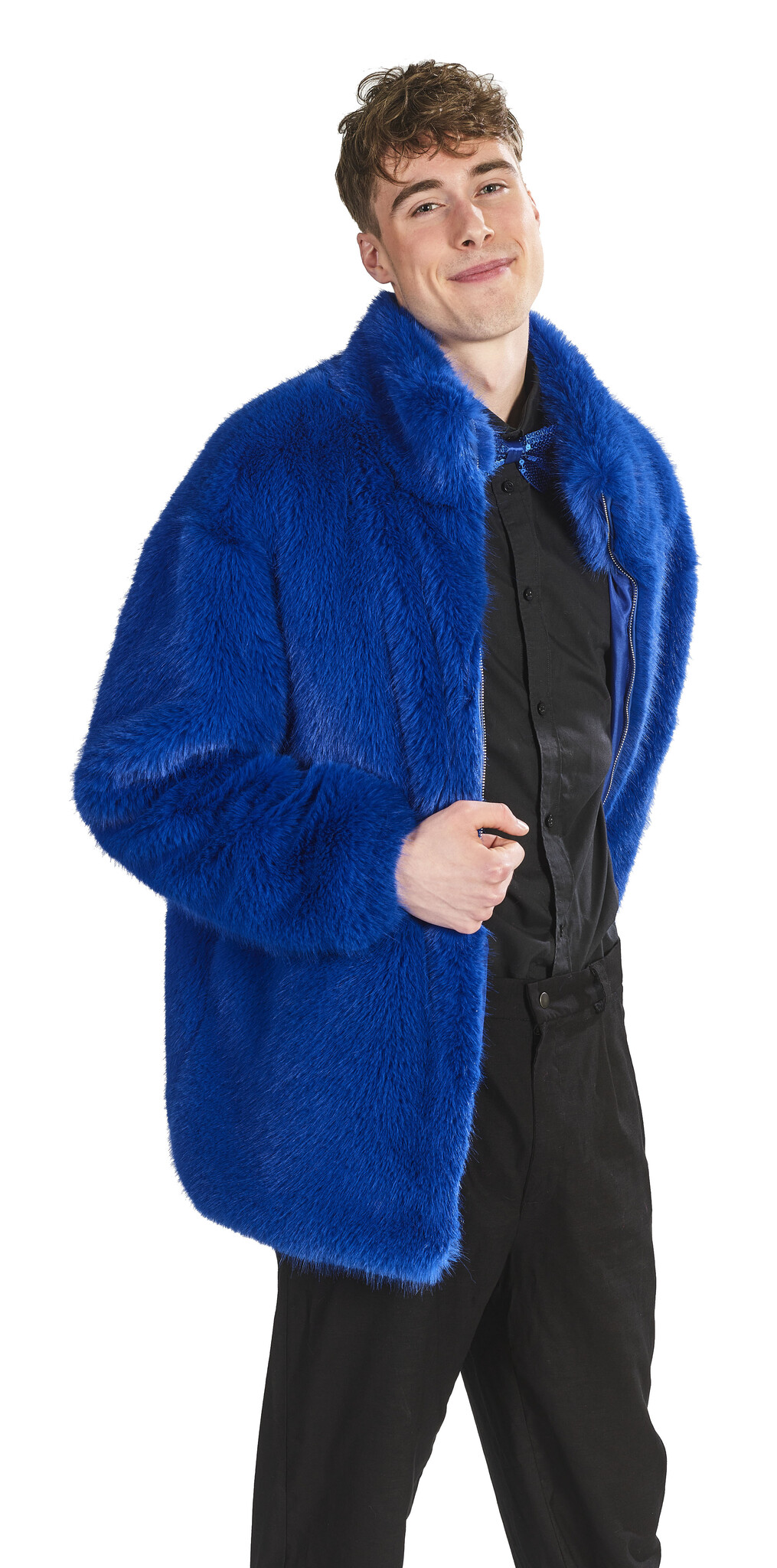 Partyline Carnaval Bontjas voor mannen - Blauwe carnavalvest