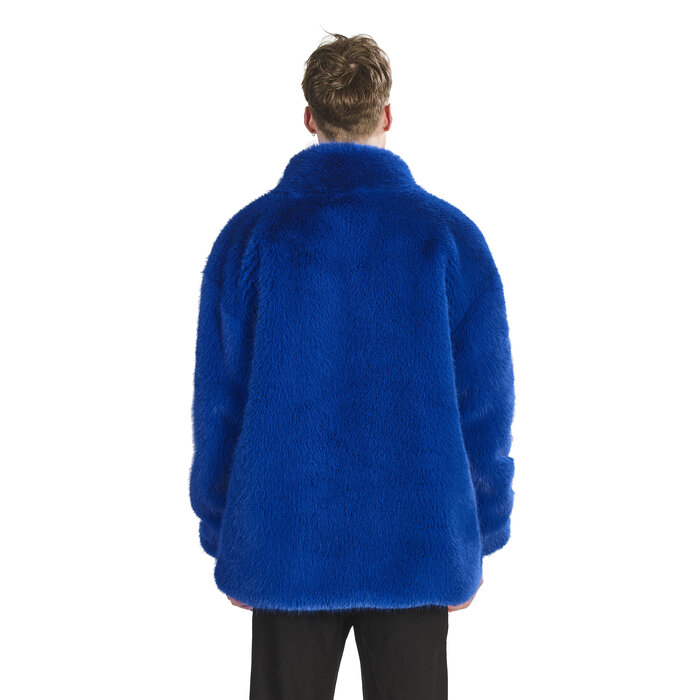 Partyline Carnival Fur Coat for Men - Blue Carnival Vest