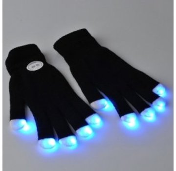 Breaklight.be Led Handschoenen ( zwart ) - Lichtgevende handschoenen