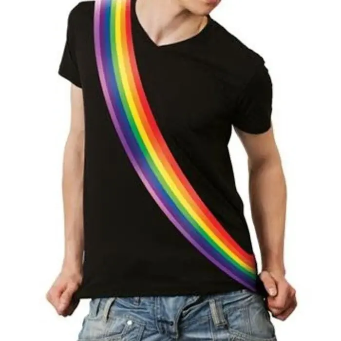 Funny Fashion Regenboog Sjerp – Stijlvol Pride Accessoire voor LGBTQ+ Evenementen