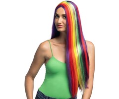 Boland Long Rainbow Wig