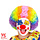 Clown Kinderpruik Multikleur – Vrolijke Verkleedpruik voor Circus of Carnaval