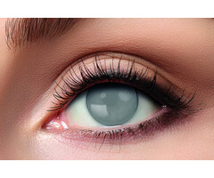 Eyecatcher Blind Grey Colored Contact Lenses