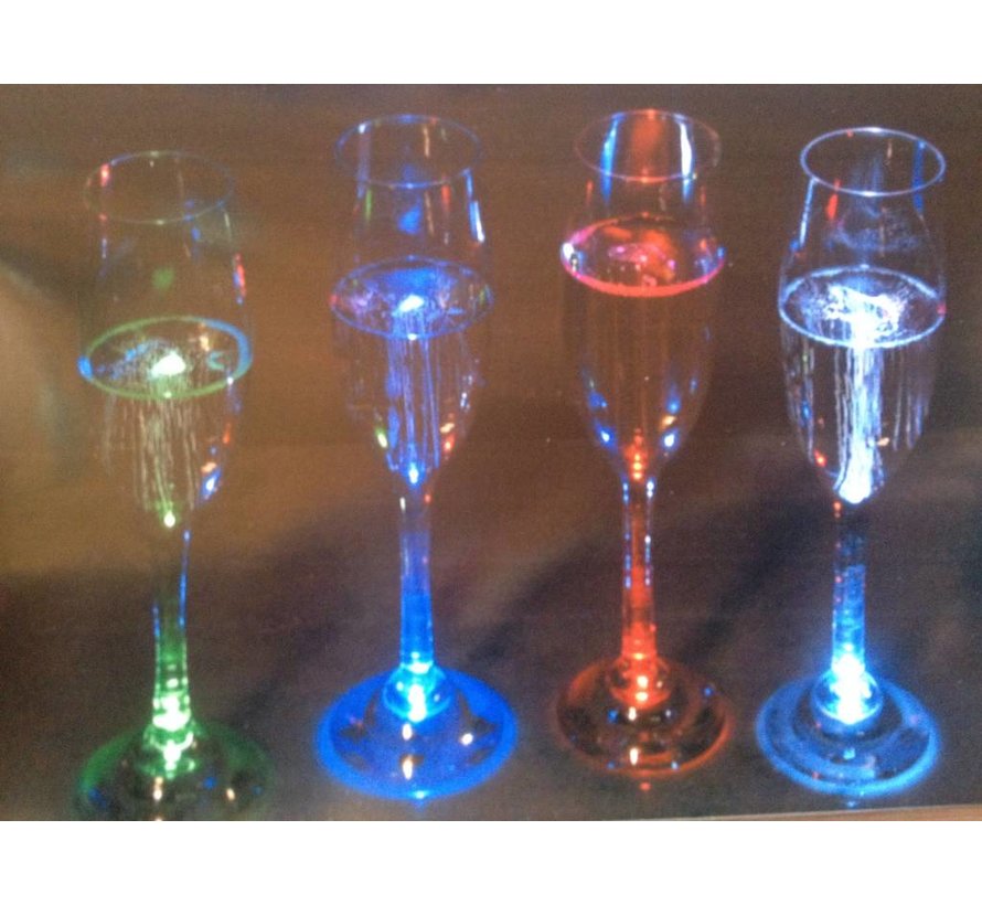 Deluxe Led Champagne Glass ( set 4 pieces )