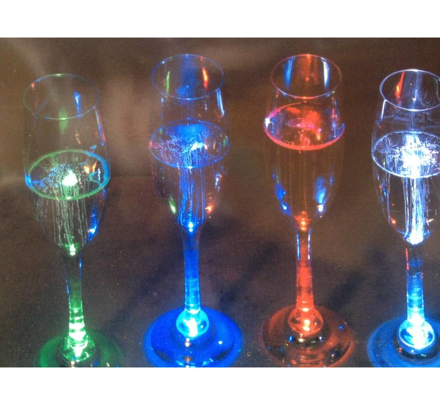 Deluxe Led Champagne glazen ( set4 )