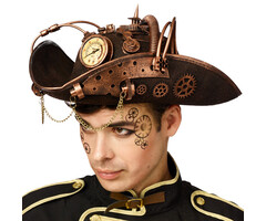 Partyline Chapeau Pirate Steampunk – Accessoire Unique pour Fête & Cosplay