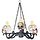 Creepy Skull Chandelier 3-in-1 with Glowing Eyes – Adjustable – Hanging or Standing Halloween Decor