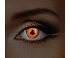 Eyecatcher UV Oranje Weeklenzen – Vurige Halloween Ogen