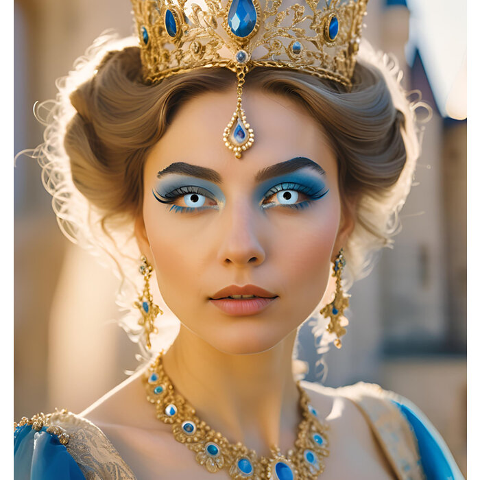 Zoelibat - Eyecatcher Lichtblauwe Kleurlenzen – Weeklenzen Zonder Sterkte – Voor Vampiers, Geesten & IJzige Blikken – Halloween Cosplay