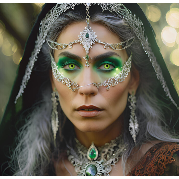 Zoelibat - Eyecatcher Lentilles de Couleur Vert Électro – Sans Correction – Pour Monstres, Cyborgs et Cosplay Halloween