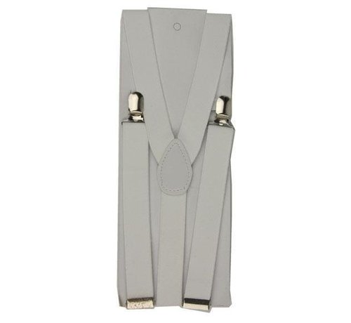 Partyline White Suspenders