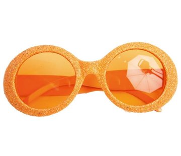 Partyline Lunettes Disco Brillant Neon Orange