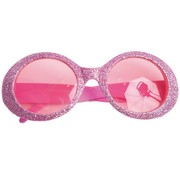 Partyline Lunettes Disco Brillant Neon Rose