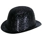 Chapeau Melon Plastique Brillant Noir