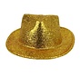 Borsalino Hat Plastic Glitter Gold