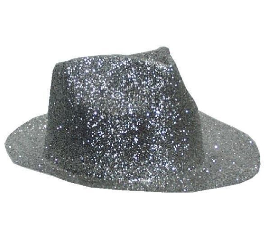 Chapeau Borsalino Plastique Brillant Argent