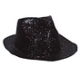 Borsalino Hat Plastic Glitter Black