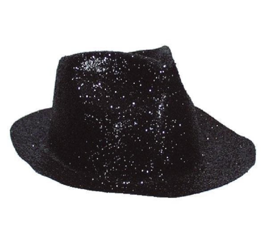 Chapeau Borsalino Plastique Brillant Noir