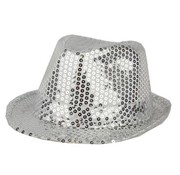 Partyline Chapeau Funk Sequin Argent