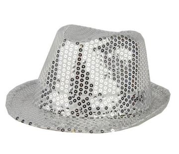 Partyline Chapeau Funk Sequin Argent