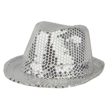Partyline Hat Funk Sequin Silver
