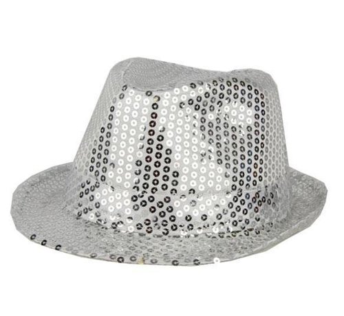 Partyline Chapeau Funk Sequin Argent