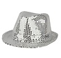 Chapeau Funk Sequin Argent