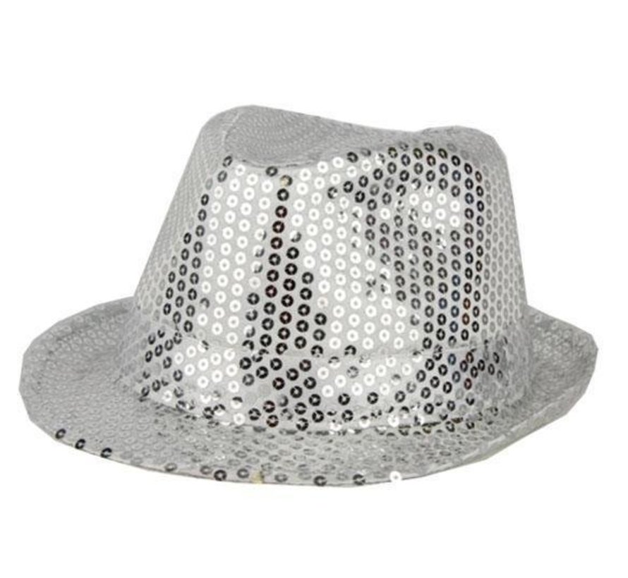 Chapeau Funk Sequin Argent