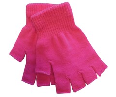 Partyline Gants Fluorescents Roses Sans Doigts
