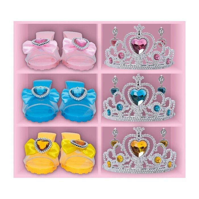 Ptit Clown Princess Accessories Box – Prinsessenset 3 Kleuren | Schoenen, Tiara’s & Oorbellen
