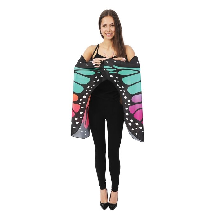 Ptit Clown Butterfly Wings Multicolour 150×70 cm – Women’s Costume Accessory