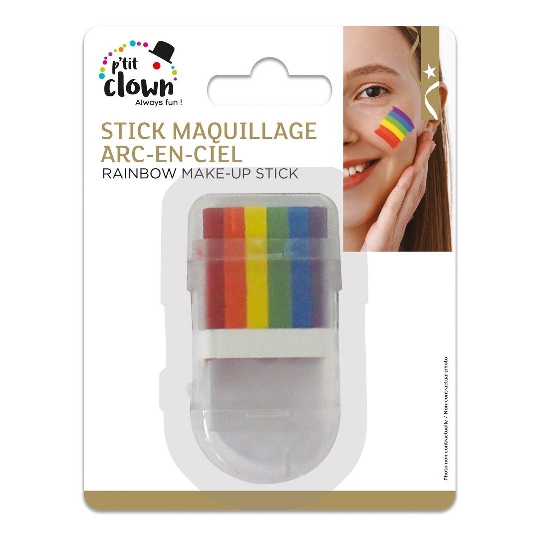 Ptit Clown Make‑up Stick – Regenboog – 6 g