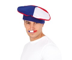 Ptit Clown Beret – Blue, White, Red