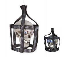 Ptit Clown Crâne en Cage – Animé avec Son et Lumière – 44 cm