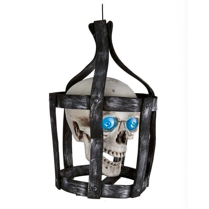 Ptit Clown Schedel in Kooi – Geanimeerd met Geluid en Licht – 44 cm