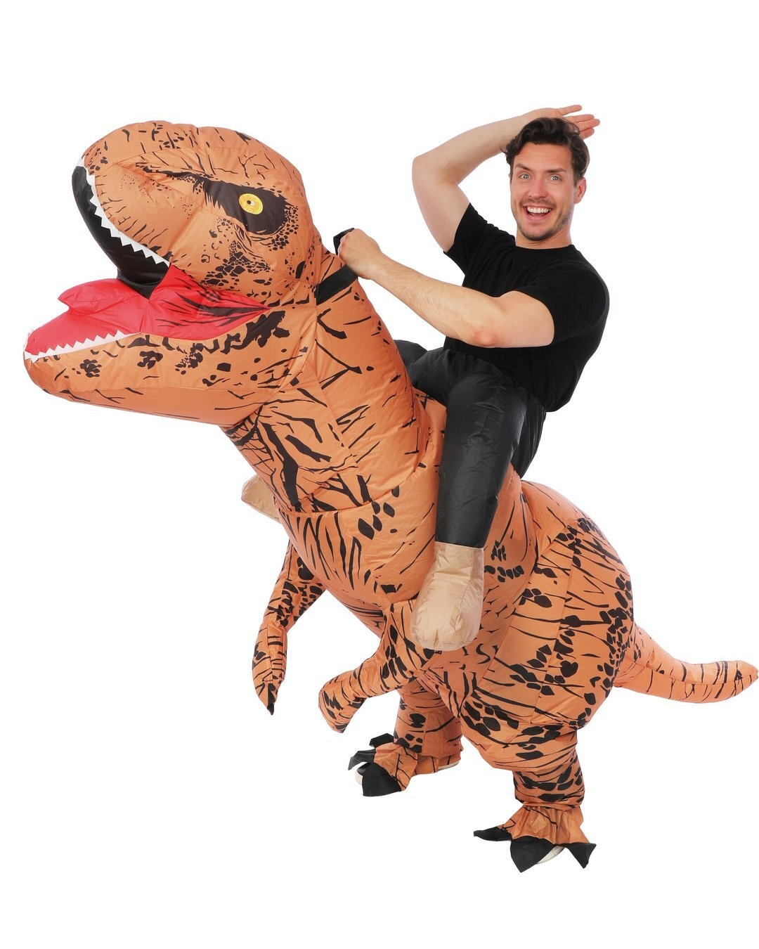 Ptit Clown Inflatable Dinosaur Sit‑On Costume – Adult – One Size