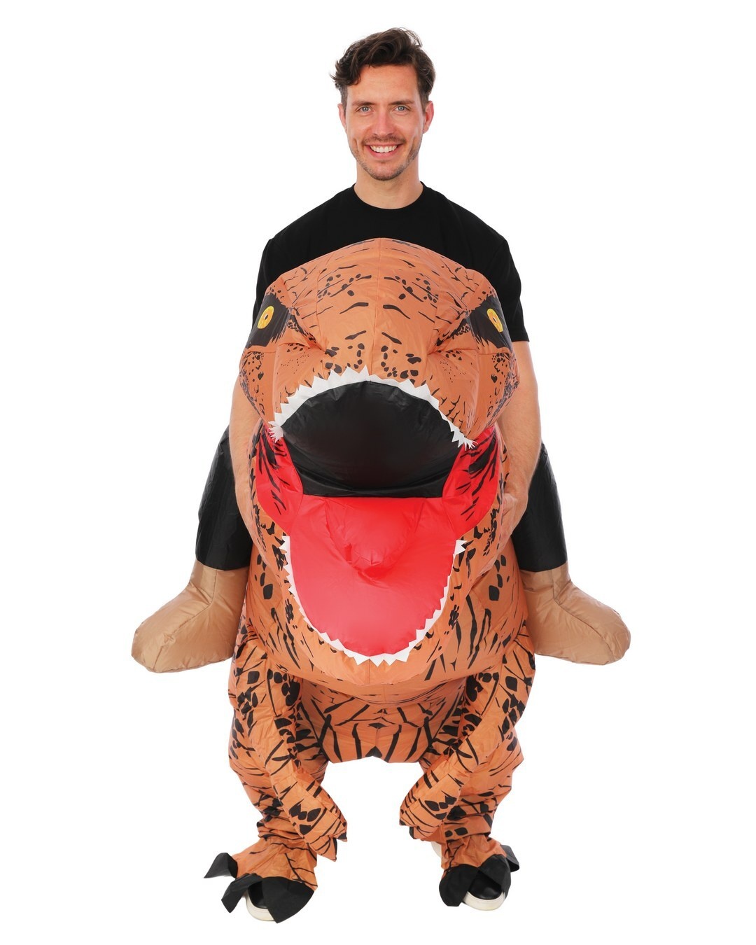 Ptit Clown Inflatable Dinosaur Sit‑On Costume – Adult – One Size