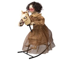 Ptit Clown Cursed Girl on Rocking Horse – 100 cm