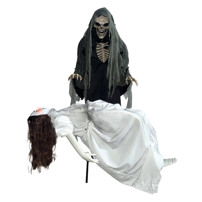 Ptit Clown Grim Reaper and Levitating Girl – Animated with Sound & Light – 170 cm