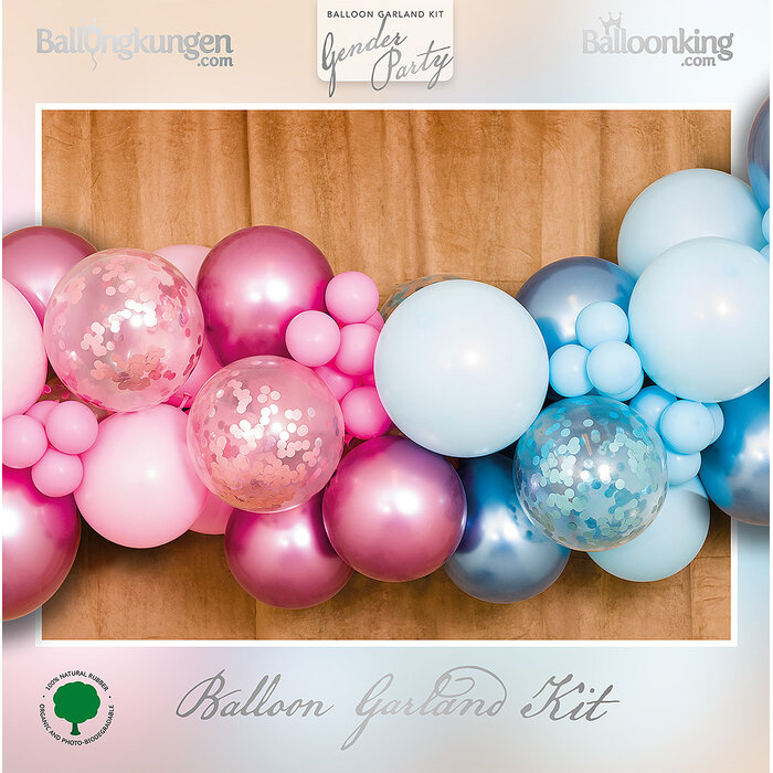 Balloonking Ballonboog Set – Gender Reveal Party – Complete Decoratiekit 61 ballonnen