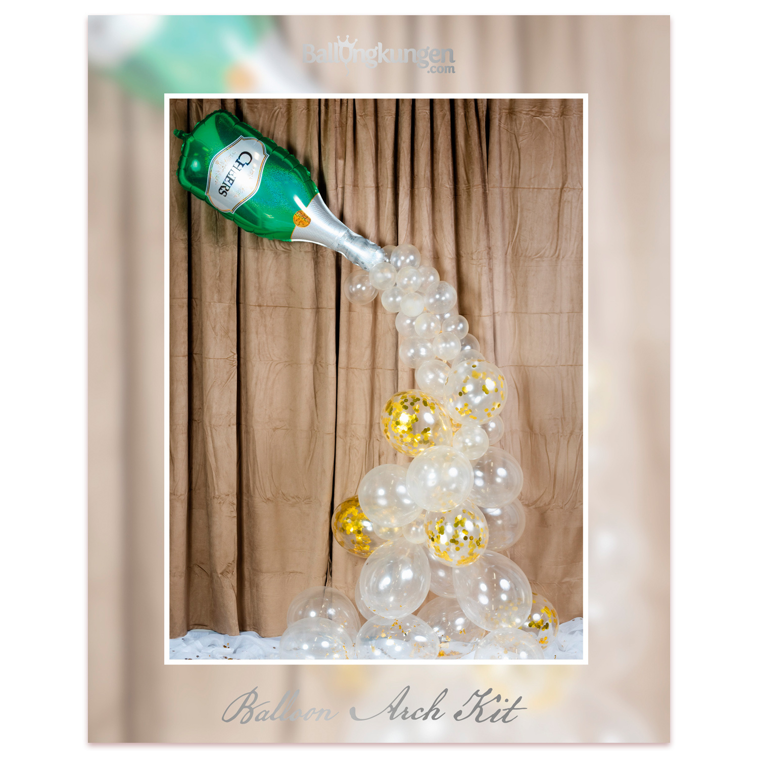 Balloonking Balloon Arch Kit – Cheers – Complete Party Decoration Set