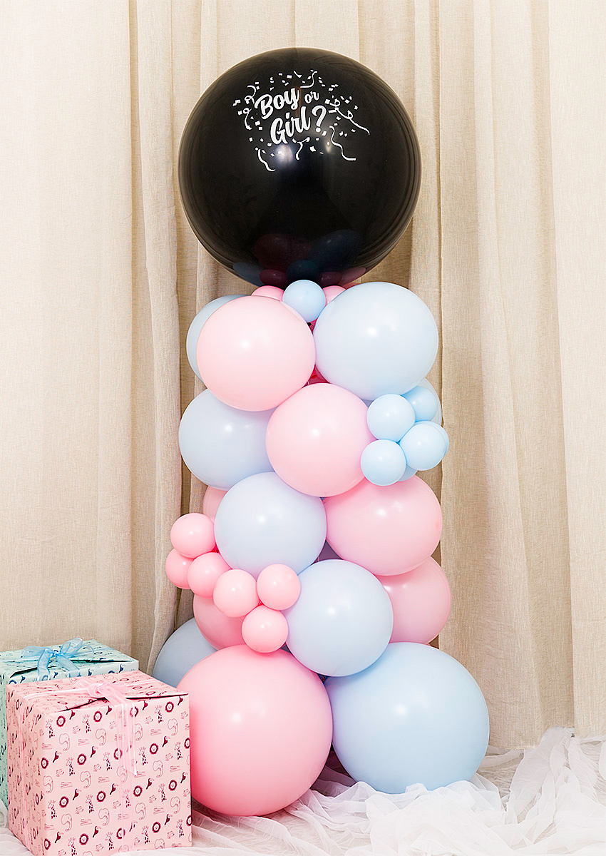 Balloonking Balloon Column Kit – Gender Reveal – Complete Decoration Set