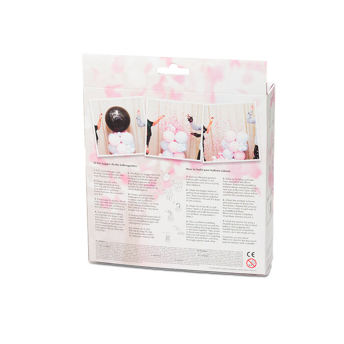 Balloonking Balloon Column Kit – Gender Reveal – Complete Decoration Set